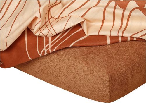 Dadka Prześcieradło frotte nugat 60x120x10 cm