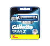 Maszynki do golenia i wkłady - Gillette Mach 3 Turbo Wkład 8szt - miniaturka - grafika 1