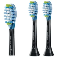 Końcówki do szczoteczek elektrycznych - Końcówki soniczne PHILIPS HX9041/33, 2 szt. - czarne usuwanie płytki do szczoteczki Sonicare ProResults Plaque Defence kompatybilne wymienne główki - miniaturka - grafika 1