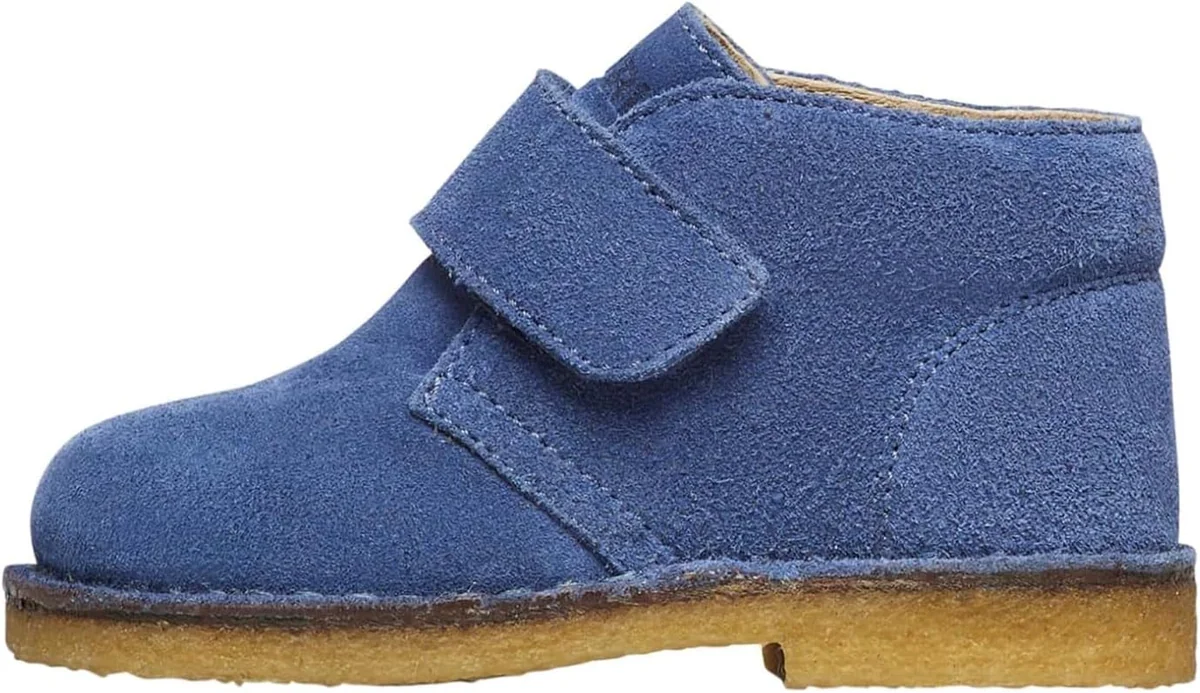 Buty niemowlęce Naturino ChocoButy zamszowe niebieskie antypoślizgowe