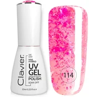 Lakiery hybrydowe - Luxury lakier hybrydowy z drobinkami holograficznymi 114 Deliciousa 10ml - miniaturka - grafika 1