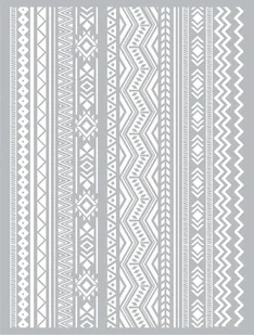Graine Creative Szablon Sitodruk Wzory Azteckie - Zabawki kreatywne - miniaturka - grafika 1