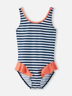 Body dla niemowląt - Reima Strój kąpielowy "Korfu" w kolorze granatowo-białym - grafika 1