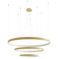 Lampy sufitowe - Designerski żyrandol Rio TH.173 Thoro LED 150W 3000K koła złoty - miniaturka - grafika 1