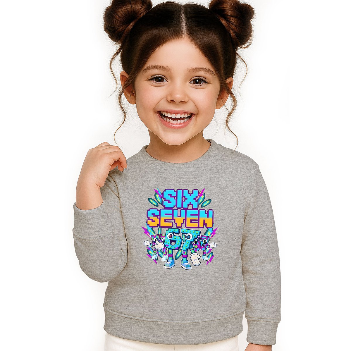 BLUZA DZIECIĘCA 67 SIX SEVEN KLOCKI VIRAL DLA CHŁOPCA DZIEWCZYNKI 134-140