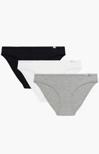 3-pack figi damskie bikini 3CLP-001-CZA/BIA/SZMJ, Kolor czarno-biało-szary, Rozmiar M, ATLANTIC - Primodo.com - Majtki damskie - miniaturka - grafika 1