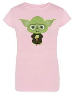 T-Shirt damski nadruk fun art zielony YODA r.XL - Koszulki i topy damskie - miniaturka - grafika 1