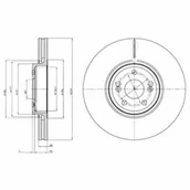 Tarcze hamulcowe - Tarcza hamulcowa DELPHI BG9687 - miniaturka - grafika 1