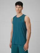 Koszulki sportowe męskie - 4F Koszulka treningowa regular szybkoschnąca męska - czerwona XXL - miniaturka - grafika 1