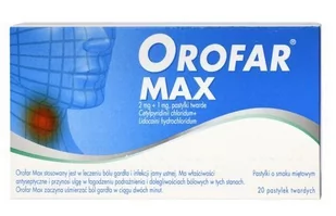 Novartis orofar max 20 szt. - Przeziębienie i grypa - miniaturka - grafika 1