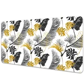 Podkładki na biurko - Mata ochronna na biurko Złote tropikalne 90x45 cm - miniaturka - grafika 1