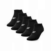 Skarpetki damskie - Skarpetki damskie 4F czarne przed kostkę 5-pak bawełna skarpety roz. 35-38 - miniaturka - grafika 1