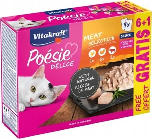 Vitakraft POESIE DELI SAUCE MULTIP.z mięsem 7x85g 6+1 gratis) - Mokra karma dla kotów - miniaturka - grafika 1