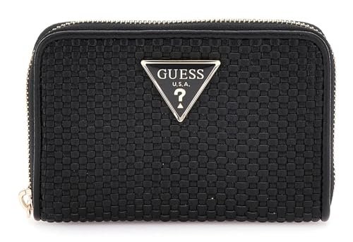 GUESS Phaedra SLG Medium Zip Around, Portfele damskie, jeden, czarne, Taglia Unica