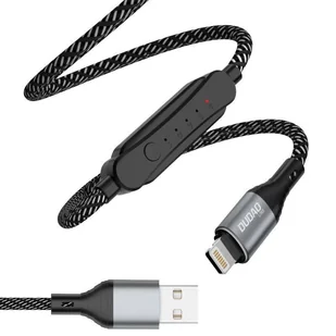 Dudao kabel USB - Lightning 5 A 1 m timer wyłącznik czasowy 1 - 5 godzin czarny (L7xsL) - Kable USB - miniaturka - grafika 1