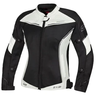 Motocyklowa Kurtka Tekstylna Ozone Jet II Lady Ice/Black - Odzież motocyklowa - miniaturka - grafika 1