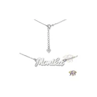 Naszyjniki - Naszyjnik srebrny Ag 925 rodowany imię Monika MONIKA/CEL/R - miniaturka - grafika 1