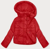 Kurtki damskie - Krótka zimowa kurtka damska puchowa J Style czerwona (16M9188-270) - J STYLE - miniaturka - grafika 1