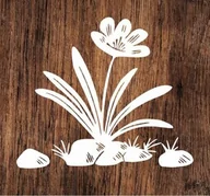 Zabawki kreatywne - Kwiat na kamieniach- wycinanka z kartonu - miniaturka - grafika 1