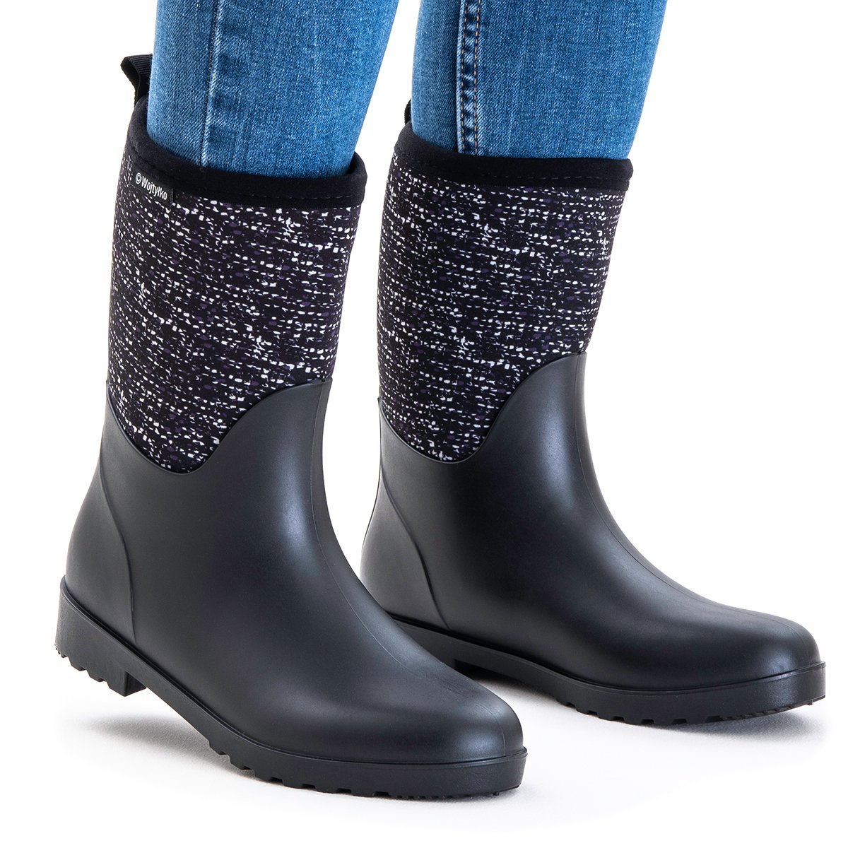 Kalosze wysokie gumowce Wojtyłko ciepłe wygodne zgrabne