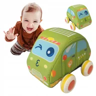Maty edukacyjne - Miękkie auto taksówka miękki samochód nauka raczkowania pojazd napęd - miniaturka - grafika 1