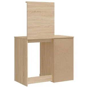 Toaletka z lampkami LED, dąb sonoma, 90x42x132,5 cm  Lumarko! - Toaletki - miniaturka - grafika 8