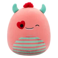Maskotki i pluszaki - SQK - Medium Plush (12" Squishmallows) (Willett - Peach Monster w/Striped Belly and Heart Eye) - miniaturka - grafika 1