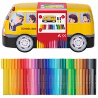 Przybory szkolne - Faber-Castell Pisaki Faber-Castell Connector - Autobus - 33 kolory 155532 - miniaturka - grafika 1