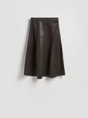 Spódnice - Reserved - Spódnica midi z imitacji skóry - brązowy - miniaturka - grafika 1