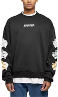 Bluzy męskie - STARTER BLACK LABEL Męska bluza Starter Star Sleeve Crewneck Black XL, czarny, XL - miniaturka - grafika 1