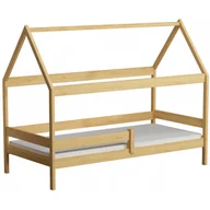 Łóżka dla dzieci i młodzieży - Łóżko dziecięce domek z materacem, sosna W1-Z12 - miniaturka - grafika 1