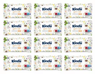 Kindii Extra Soft Aloe chusteczki nawilżane 12 x 60 szt. - Chusteczki nawilżane - miniaturka - grafika 1