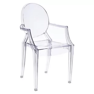 D2.Design DESIGN Krzesło Royal inspirowane Louis Ghost - Krzesła - miniaturka - grafika 1