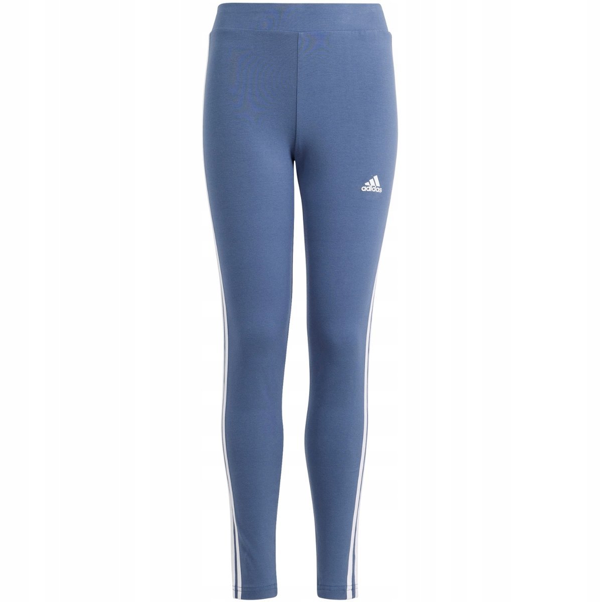 Legginsy dla dzieci adidas Essentials 3-Stripes Cotton Tights niebieskie IS