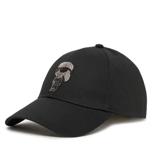 Czapka z daszkiem KARL LAGERFELD A2W33062 Czarny - Czapki damskie - miniaturka - grafika 1