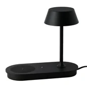 Lampy stojące - Biurkowa lampka z ładowarką FINO AZ5913 Azzardo 9W 3000K ściemniacz czarny - miniaturka - grafika 1