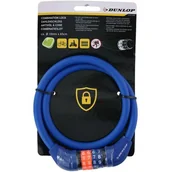 Zabezpieczenia do roweru - Zapięcie rowerowe DUNLOP 3331635 Linka Niebieski - miniaturka - grafika 1