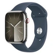 Smartwatch - Apple Watch 9 GPS + Cellular 45mm Stal Sport S/M Granatowy - miniaturka - grafika 1