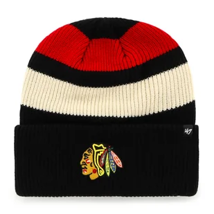 Czapka zimowa 47 Brand NHL Chicago Blackhawks Clubhouse Jennings ’47 CUFF KNIT - Czapki męskie - miniaturka - grafika 1