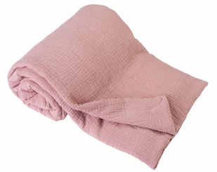 Różowy kocyk muślinowy dziecięcy 75x100 BabyMatex - Koce i narzuty dla dzieci - miniaturka - grafika 1