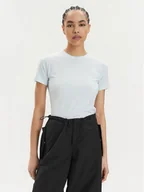 Koszulki i topy damskie - The North Face T-Shirt Redbox NF0A87NM Błękitny Regular Fit - miniaturka - grafika 1