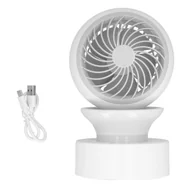 Akcesoria i części AGD - Wentylator biurkowy USB, automatyczny, elektryczny, z głowicą potrząsającą, Min - miniaturka - grafika 1