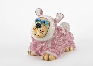 Skarbonka Pies w różowym ubranku - Skarbonki - miniaturka - grafika 1