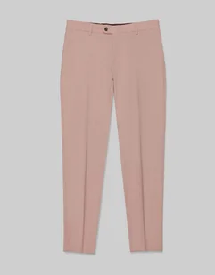 spodnie do zestawu badia róż slim fit - Spodnie męskie - miniaturka - grafika 1