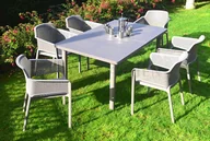Meble ogrodowe - Zestaw ogrodowy Nardi NET/LIBECCIO 6+1 Tortora - miniaturka - grafika 1
