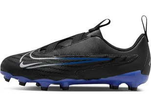 Nike Jr Phantom Gx Academy Fg/Mg sneakersy chłopięce, Black Chrome Hyper Royal, 36.5 EU - Buty dla chłopców - miniaturka - grafika 1