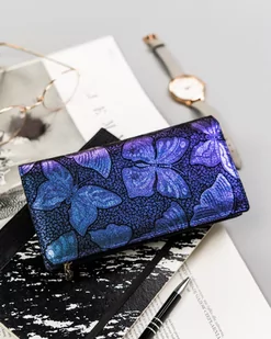 Duży, Pionowy Portfel Damski Ze Skóry Naturalnej Na Suwak I Magnes Lumarko! - Portfele - miniaturka - grafika 3