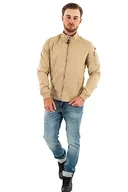 Kurtki męskie - Schott NYC Kurtka męska Kenny, L. beżowy, L - miniaturka - grafika 1