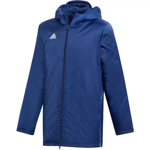 Kurtka dla dzieci adidas Core 18 Stadium JUNIOR granatowa DW9198 - Kurtki i kamizelki sportowe męskie - miniaturka - grafika 1