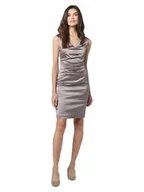 Sukienki - Vera Mont Sukienka Koktajlowa Fioletowa Satynowa 46 Jsk - miniaturka - grafika 1